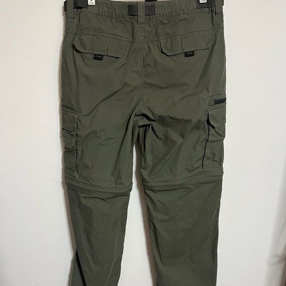 BC Clothing Green Cargo Convertible Pants Sz 32 - Picture 6 of 9